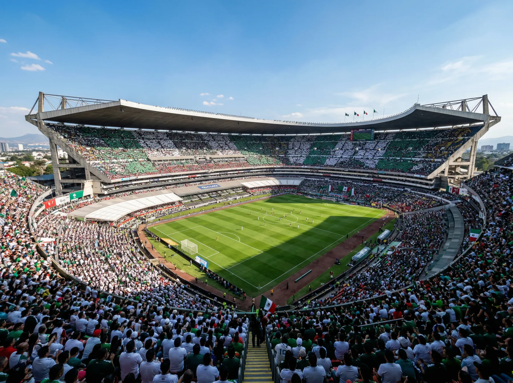 Mexico national football team preparing to host the 2026 FIFA World Cup opening match at Estadio Azteca