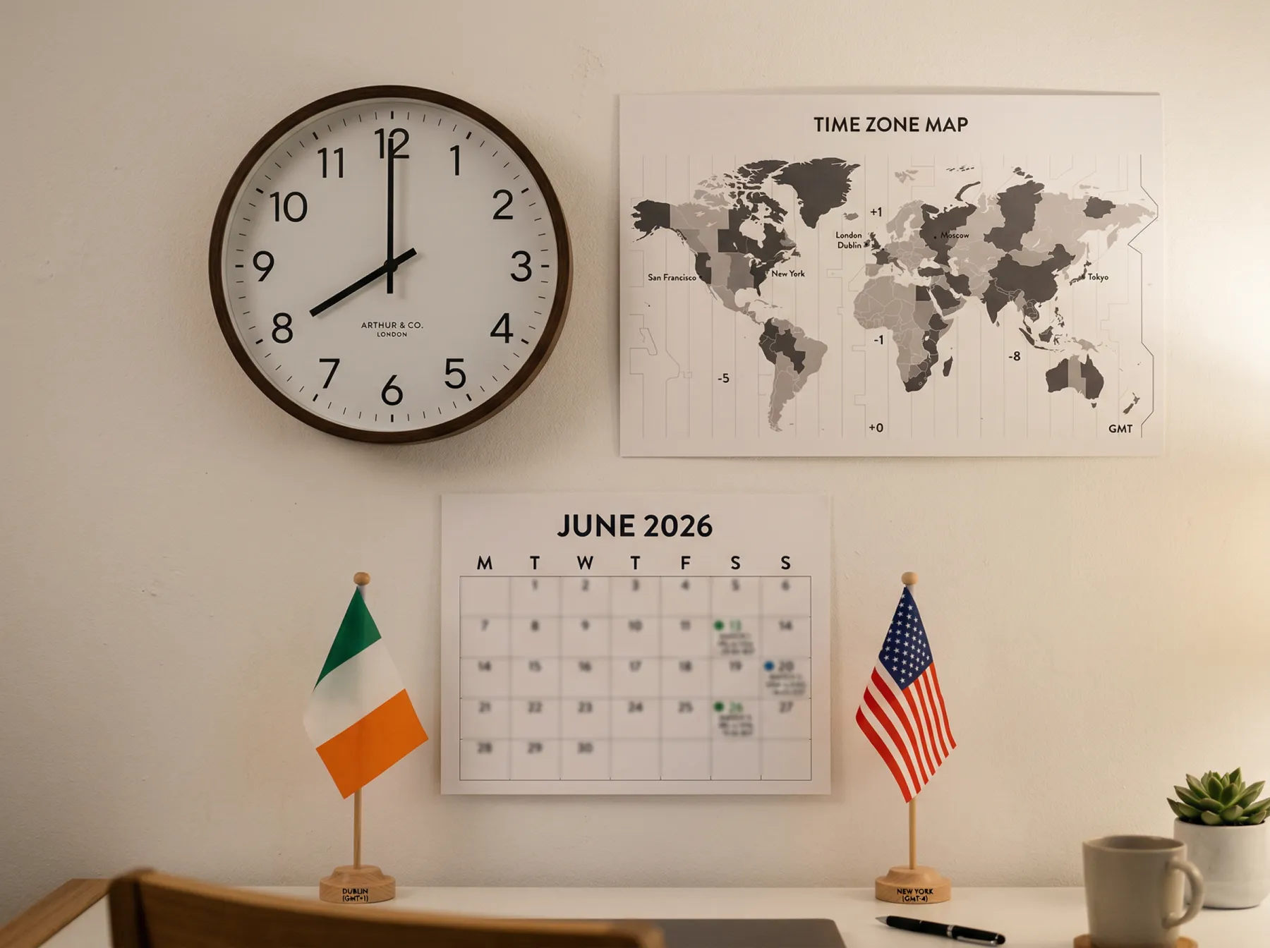 World Cup 2026 match schedule converted to Irish Standard Time showing group stage and knockout round fixtures